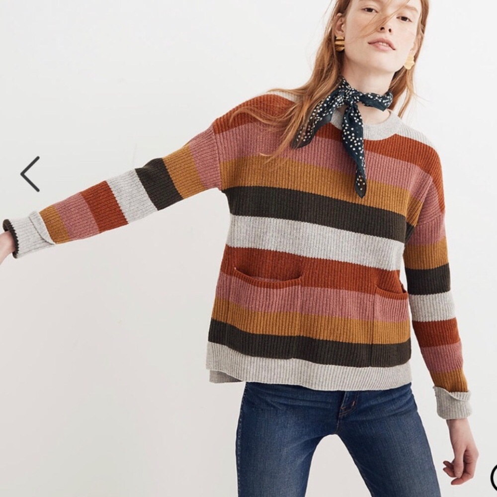 NWT Patch Pocket Pullover Sweater Size M